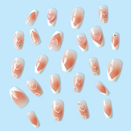 KissICON KissIcon 24 Pc Short Coffin Nails Pink Press
