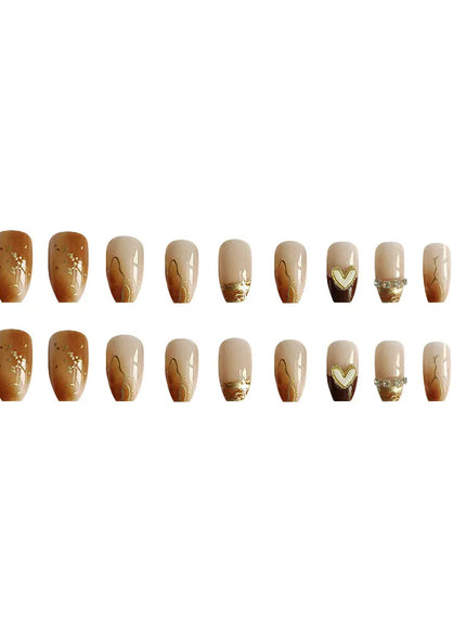 KissICON KissIcon 24 Pc Short Coffin Nails Pink Press