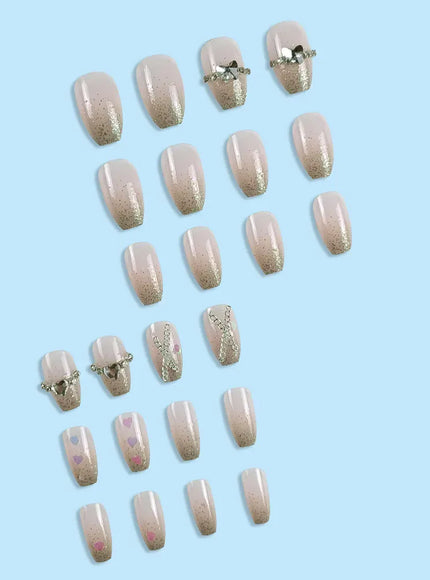 KissICON KissIcon 24 Pc Short Coffin Nails Pink Press