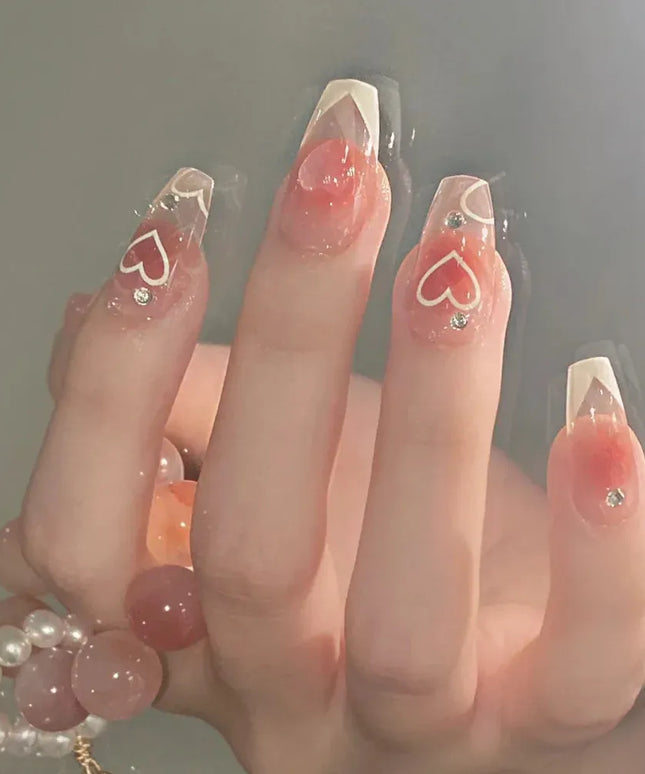 KissICON KissIcon 24 Pc Short Coffin Nails Pink Press