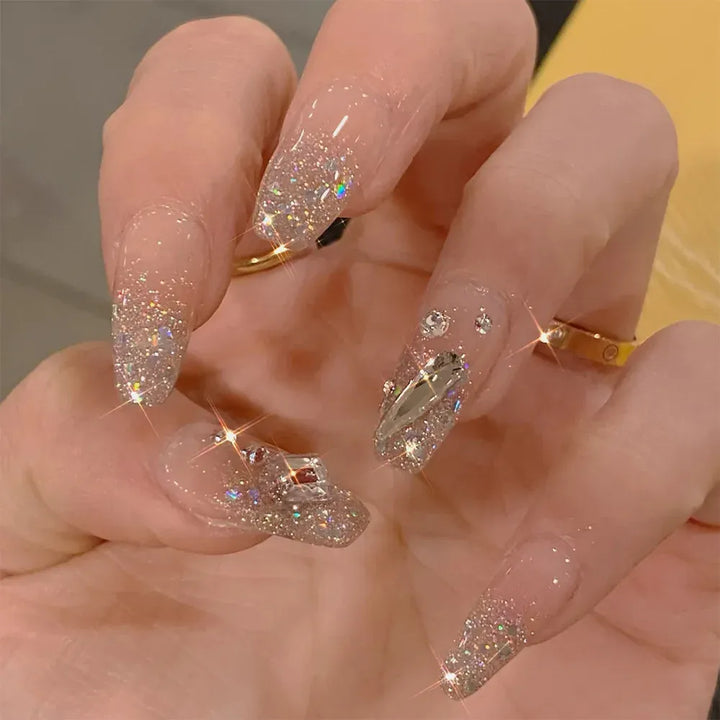 KissIcon 24 Pc Short Coffin Nails Pink Press