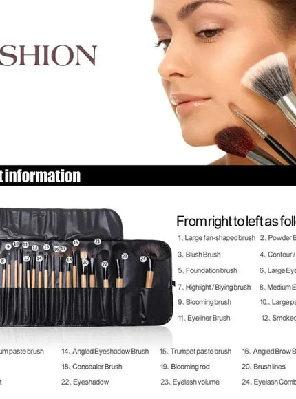 KissICON KissIcon 24 Pcs Makeup Brush Set - Pro