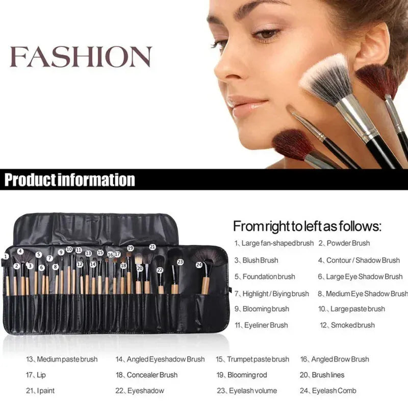 KissICON KissIcon 24 Pcs Makeup Brush Set - Pro