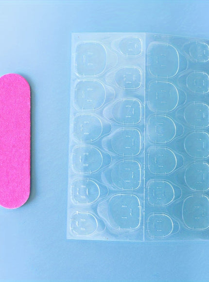 KissICON KissIcon 24Pcs Blue Press On Nails Short Almond