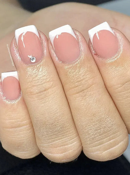 KissICON KissIcon 24Pcs French Tip Nails - Solid Color