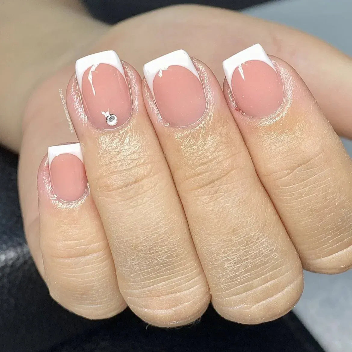 KissICON KissIcon 24Pcs French Tip Nails - Solid Color