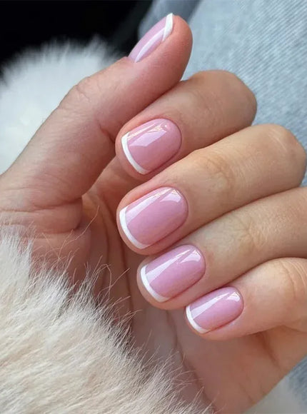 KissICON KissIcon 24Pcs French Tip Nails - Solid Color