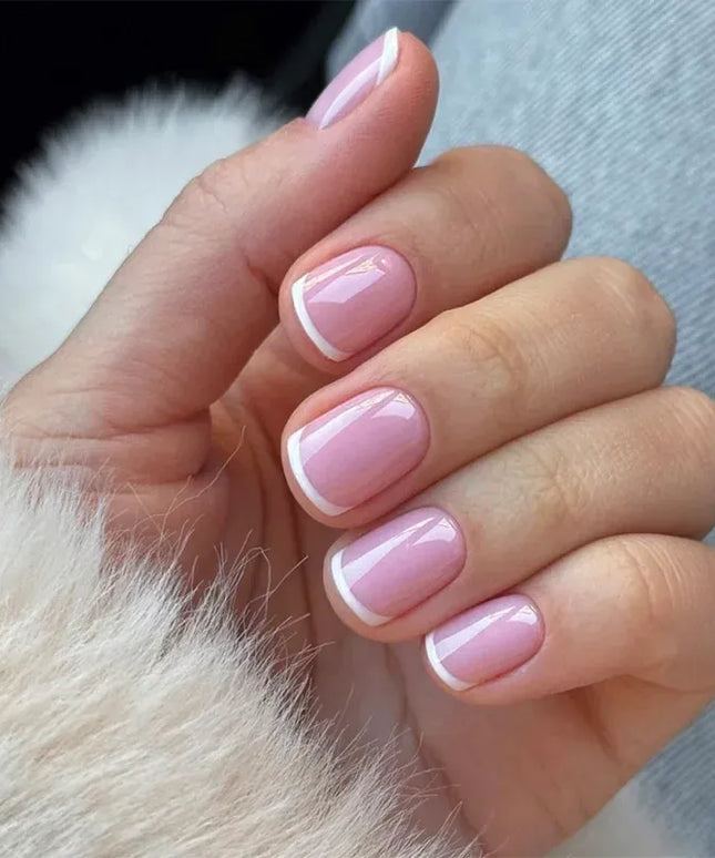KissICON KissIcon 24Pcs French Tip Nails - Solid Color