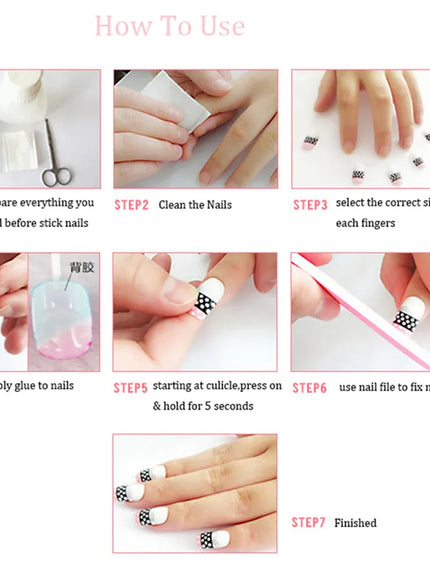 KissICON KissIcon 24Pcs Square False Nails Full Cover -