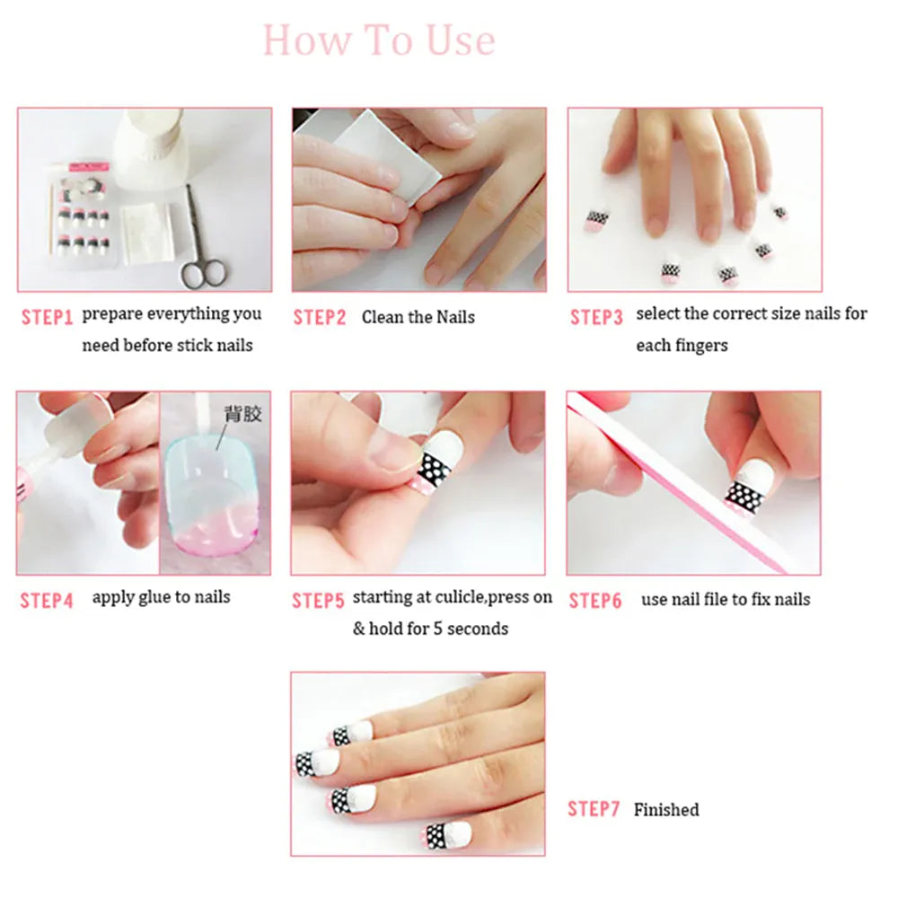 KissICON KissIcon 24Pcs Square False Nails Full Cover -