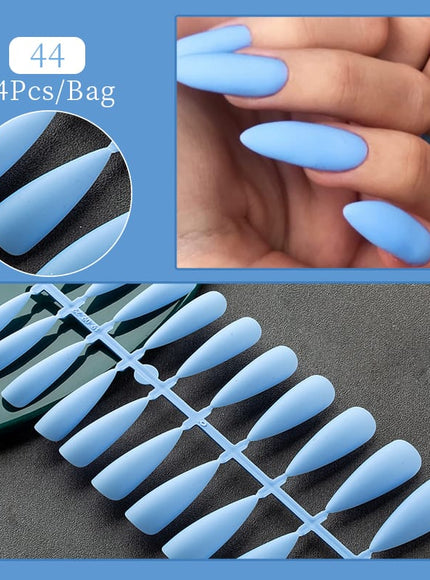KissICON KissIcon 24Tips False Nail Tips Almond Coffin Extension