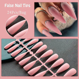 KissICON KissIcon 24Tips False Nail Tips Almond Coffin Extension