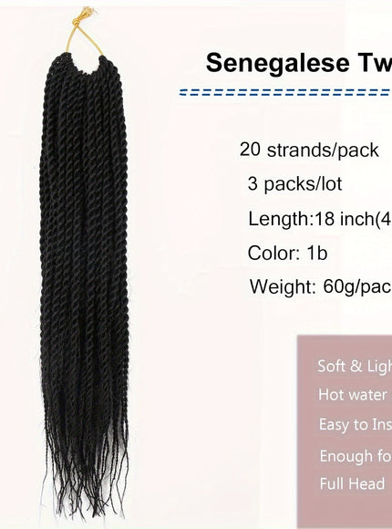 KissICON [KissIcon] 3 Pack Twist Crochet Braids 18 -