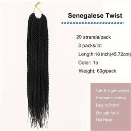 KissICON [KissIcon] 3 Pack Twist Crochet Braids 18 -
