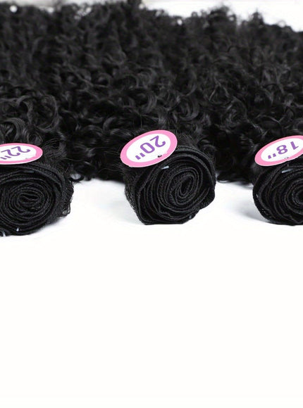 KissICON KissIcon 3 Packs Afro Curly Extensions Closure -