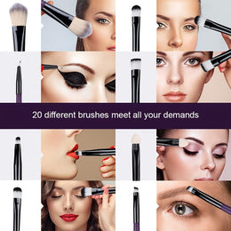 KissICON KissIcon 34Pcs Makeup Brush Set - Soft Synthetic