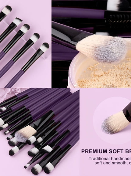 KissICON KissIcon 34Pcs Makeup Brush Set - Soft Synthetic
