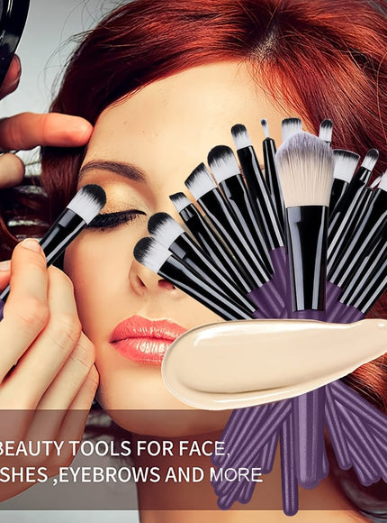 KissICON KissIcon 34Pcs Makeup Brush Set - Soft Synthetic