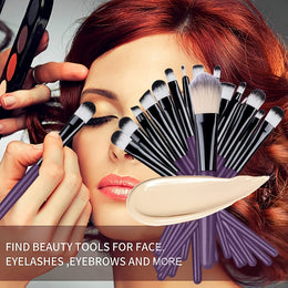 KissICON KissIcon 34Pcs Makeup Brush Set - Soft Synthetic