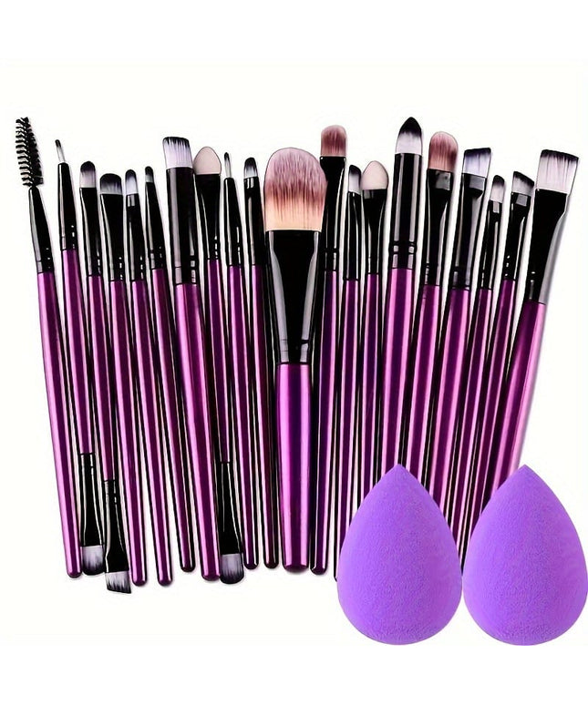 KissICON KissIcon 34Pcs Makeup Brush Set - Soft Synthetic