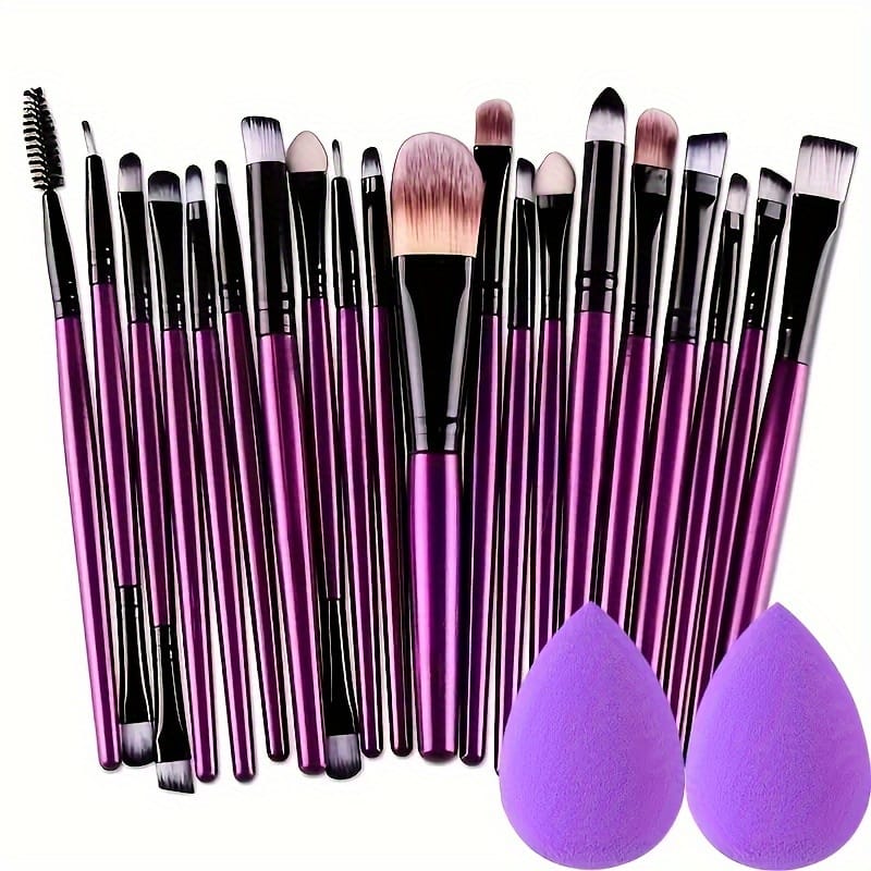 KissICON KissIcon 34Pcs Makeup Brush Set - Soft Synthetic