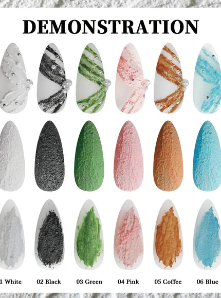 KissICON KissIcon 6 Color Acrylic Carving Gel Nail Polish