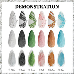 KissICON KissIcon 6 Color Acrylic Carving Gel Nail Polish