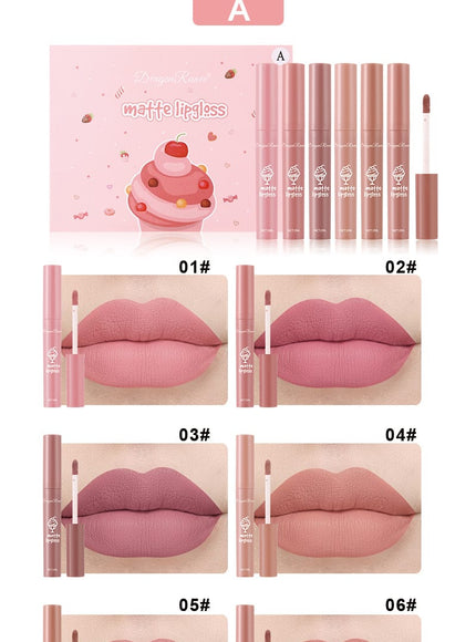KissICON KissIcon 6 Pcs Lip Glaze Lipstick Set -