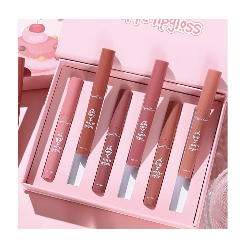 KissICON KissIcon 6 Pcs Lip Glaze Lipstick Set -