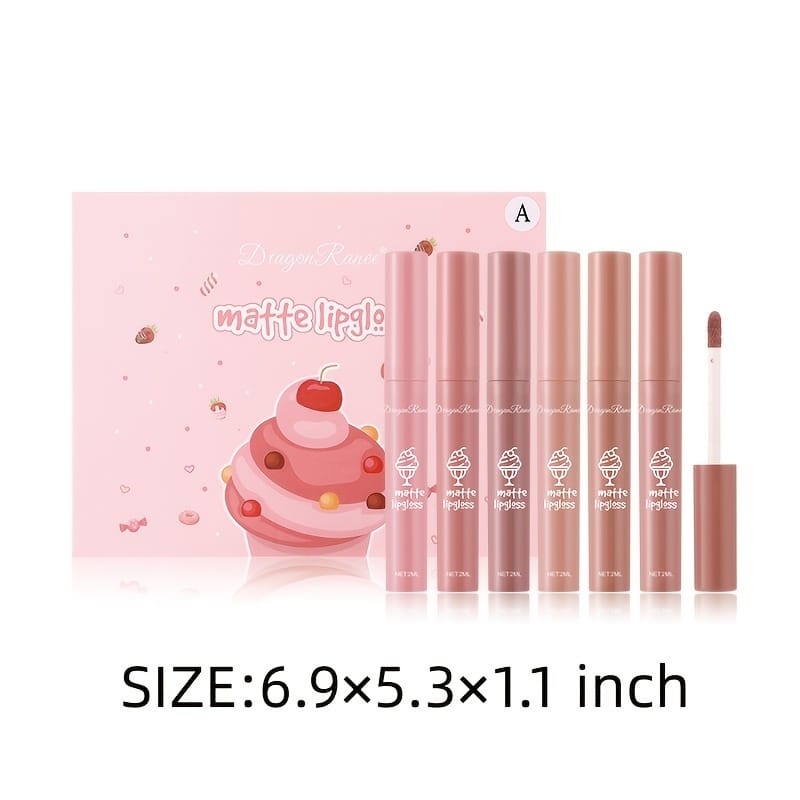 KissICON KissIcon 6 Pcs Lip Glaze Lipstick Set -