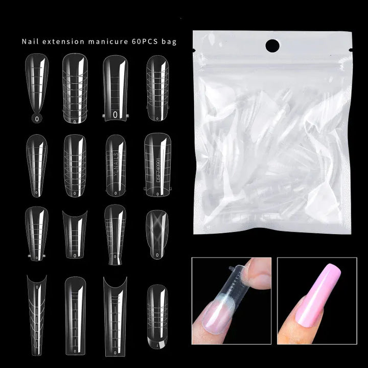 KissIcon 60Pcs False Nail Tips Acrylic Gel -