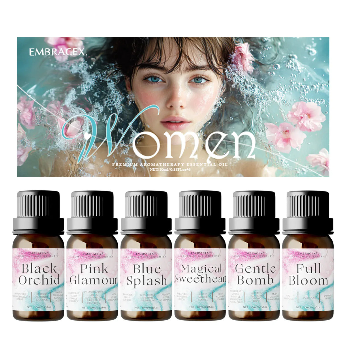 KissICON [KissIcon] 6PC 10ML Women Oils Gift Set -