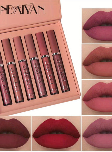 KissICON KissIcon 6pcs Lipstick Set - Smudge Proof Satin