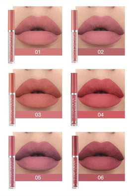 KissICON KissIcon 6pcs Lipstick Set - Smudge Proof Satin