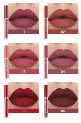 KissICON KissIcon 6pcs Lipstick Set - Smudge Proof Satin