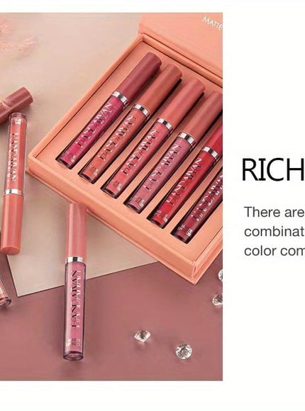 KissICON KissIcon 6pcs Lipstick Set - Smudge Proof Satin