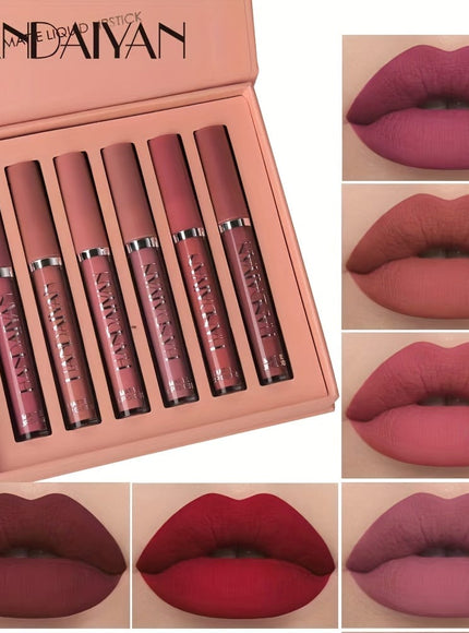 KissICON KissIcon 6pcs Lipstick Set - Smudge Proof Satin