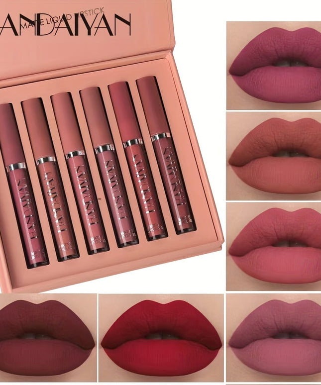 KissICON KissIcon 6pcs Lipstick Set - Smudge Proof Satin