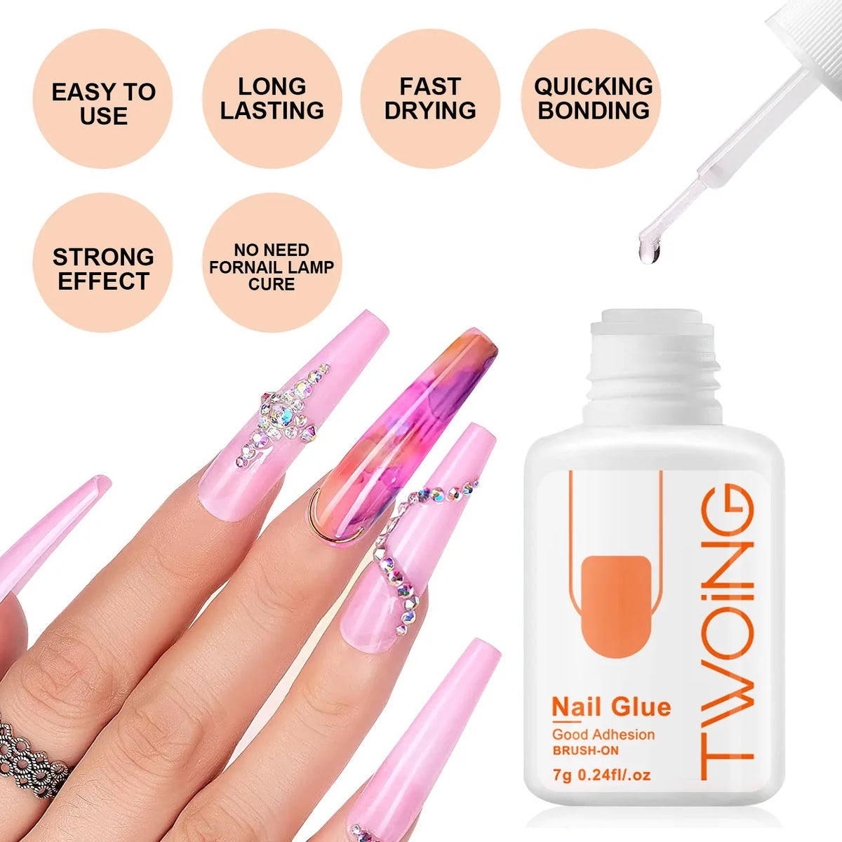 KissICON KissIcon 7g Nail Glue For False Nails -