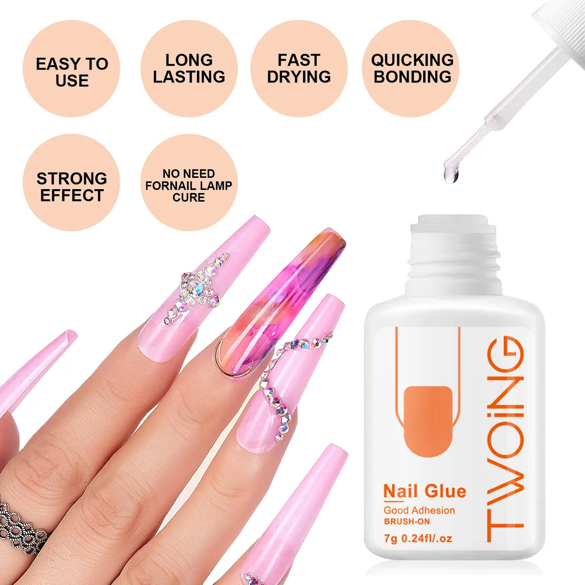 KissICON KissIcon 7g Nail Glue For False Nails -