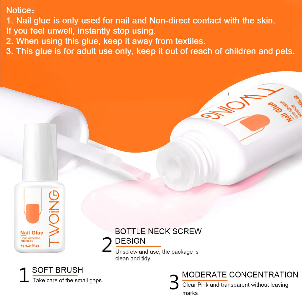 KissICON KissIcon 7g Nail Glue For False Nails -