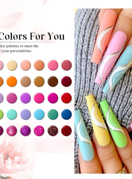 KissICON KissIcon 7Pc Nail Gel Polish Set Long Lasting