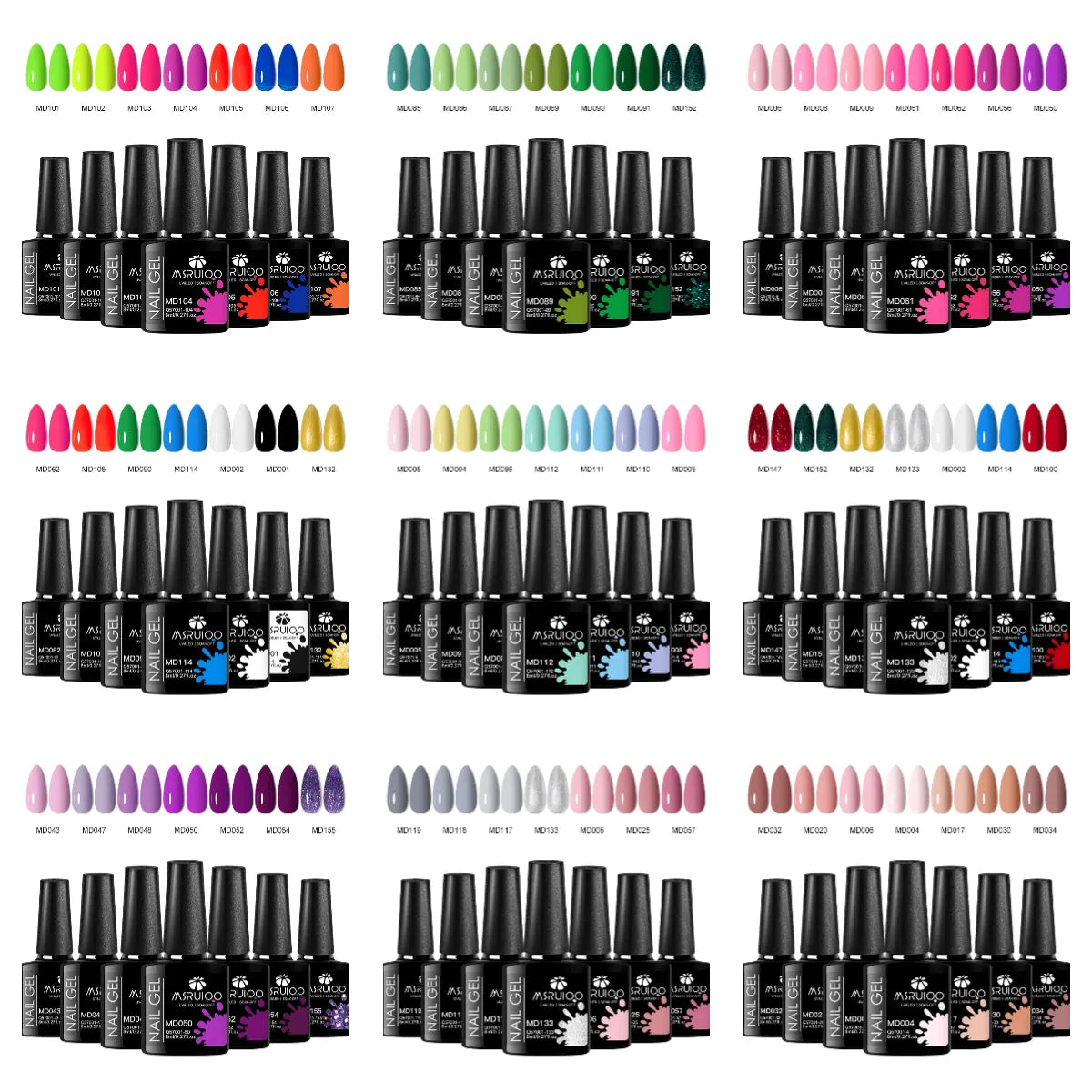 KissICON KissIcon 7Pc Nail Gel Polish Set Long Lasting
