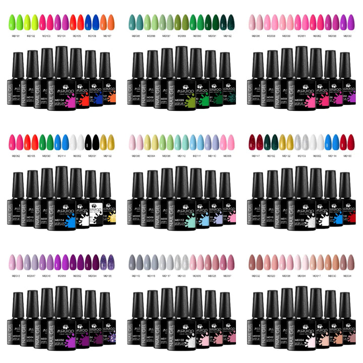KissIcon 7Pc Nail Gel Polish Set Long Lasting