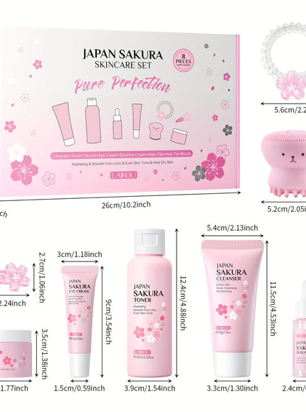 KissICON KissIcon 8 Piece Cherry Blossom Skincare Gift Set