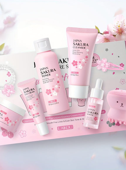 KissICON KissIcon 8 Piece Cherry Blossom Skincare Gift Set