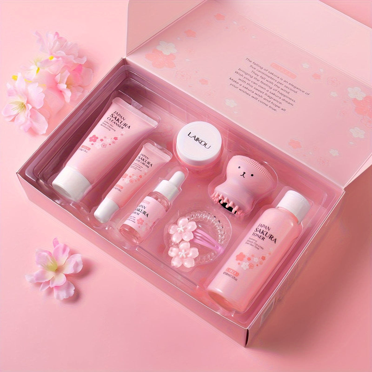 KissICON KissIcon 8 Piece Cherry Blossom Skincare Gift Set