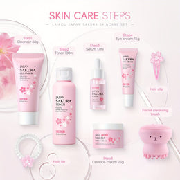 KissICON KissIcon 8 Piece Cherry Blossom Skincare Gift Set
