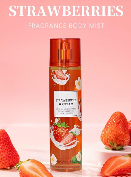 KissICON KissIcon 8oz Body Mist Duo Strawberry Cupcake -
