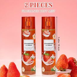 KissICON KissIcon 8oz Body Mist Duo Strawberry Cupcake -